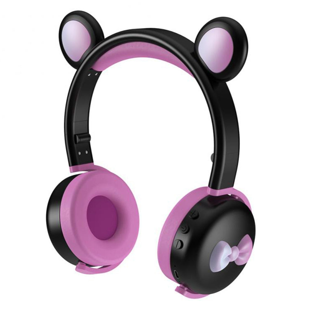 BK7 Cute Bear Wireless Bluetooth Headset Cartoon LED Light AUX-In Over Ear Headphone Children's Gift (CE Certificated) BK7 Cute Bear Wireless Bluetooth Headset Cartoon LED Light AUX-In Over Ear Headphone Children's Gift (CE Certificated)